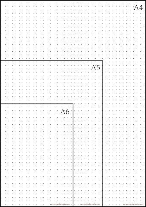 What dot grid size is best for bullet journaling?