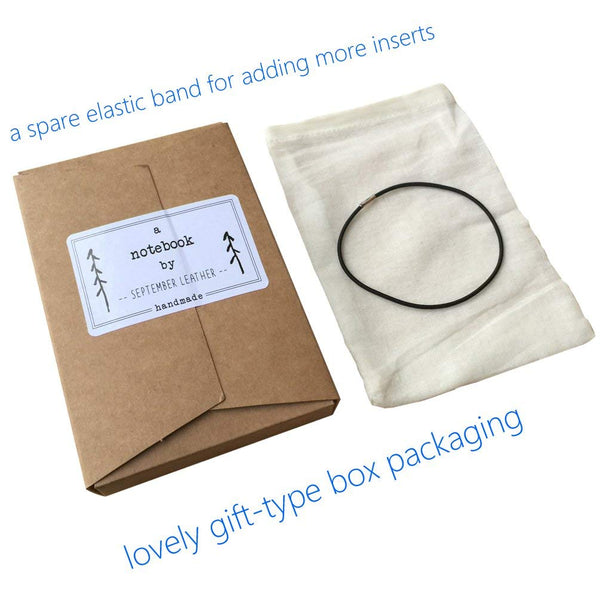 Pocket Travelers Notebook, Refillable Leather Travel Journal for Men & Women, Notebook Cover for Field Notes, Moleskine Small 3.5 x 5.5 Inches, Brown