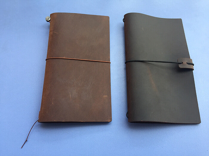 Traveler's Notebook: Midori vs Fauxdori (September Leather)