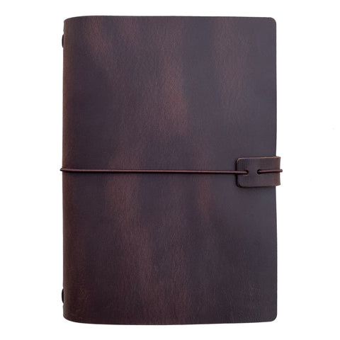 A5 Travelers Notebook - Dark Brown